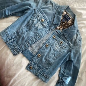GUESS by Marciano Crop Denim Jean Jacket